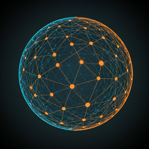 Network sphere visualization representing multi-agent pharmaceutical analysis
